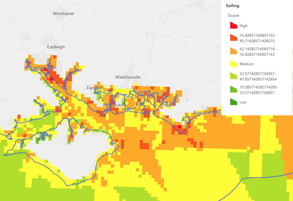 Sailing Density in the Solent